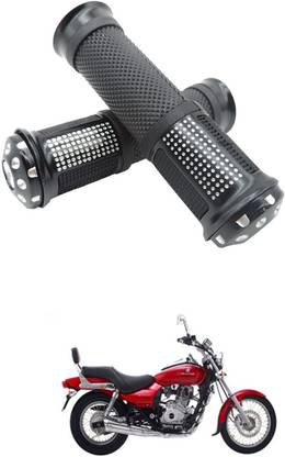PRTEK Motorcycle Hand Grips Anti-Skid Handlebar Rubber Bar End 211 Handle Bar Grip For Bajaj Avenger 220 DTS-i