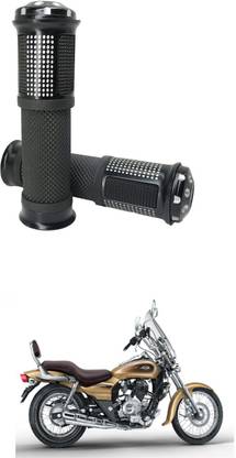 PRTEK Motorcycle Rubber Hand Grip For 7/8" 22mm Handlebar 213 Handle Bar Grip For Bajaj Avenger 220 DTS-i