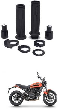 PRTEK Motorcycle Rubber Hand Grip For 7/8" 22mm Handlebar 141 Handle Bar Grip For Mahindra Rodeo RZ