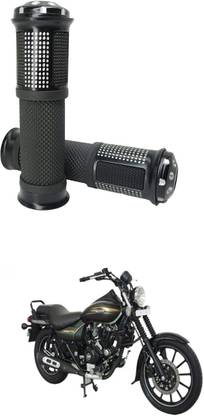 PRTEK Motorcycle Rubber Hand Grip For 7/8" 22mm Handlebar 212 Handle Bar Grip For Bajaj Avenger 220 DTS-i