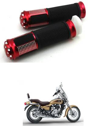 PRTEK Motorcycle Hand Grips Anti-Skid Handlebar Rubber Bar End 599 Handle Bar Grip For Bajaj Avenger 220 DTS-i