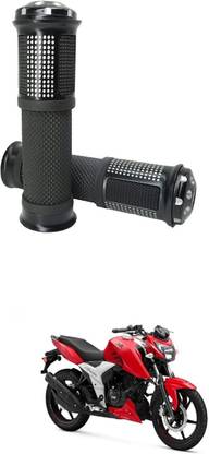 PROEDITION Motorcycle Rubber Hand Grip For 7/8" 22mm Handlebar 205 Handle Bar Grip For TVS Apache RTR 160