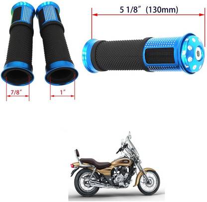 PECUNIA Motorcycle Hand Grips Anti-Skid Handlebar Rubber Bar End 406 Handle Bar Grip For Bajaj Avenger 220 DTS-i