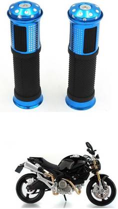 PRTEK Motorcycle Hand Grips Anti-Skid Handlebar Rubber Bar End 493 Handle Bar Grip For TVS Max 4R