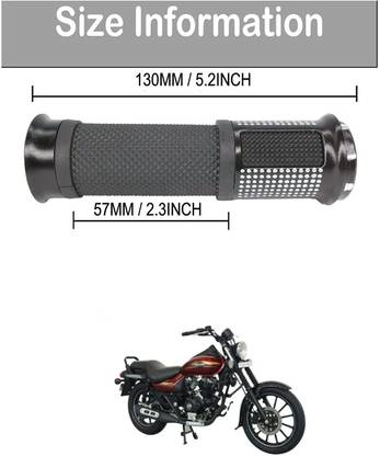 PECUNIA Motorcycle Hand Grips Anti-Skid Handlebar Rubber Bar End 210 Handle Bar Grip For Bajaj Avenger 220 DTS-i
