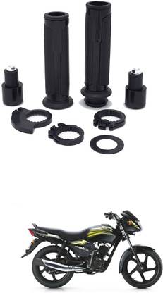PRTEK Motorcycle Hand Grips Anti-Skid Handlebar Rubber Bar End 151 Handle Bar Grip For TVS Star City
