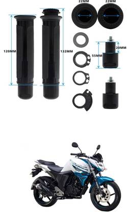 PRTEK Motorcycle Hand Grips Anti-Skid Handlebar Rubber Bar End 78 Handle Bar Grip For Yamaha FZ16
