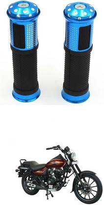 PRTEK Motorcycle Hand Grips Anti-Skid Handlebar Rubber Bar End 403 Handle Bar Grip For Bajaj Avenger 220 DTS-i