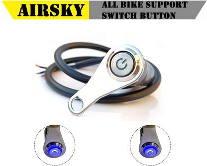 AIRSKY Motorcycle On/Off Switch For All Bikes Use For Fog Lamp, Hazard, Head Lamp Handle Bar Grip For Universal For Bike Universal For Bike