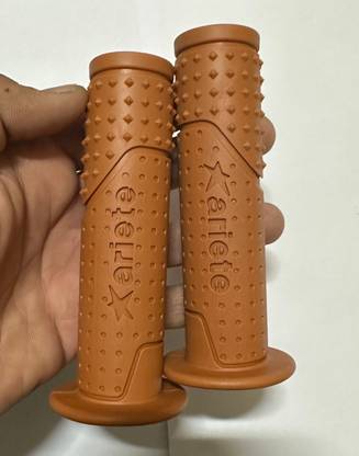 Auto MT 2PC TAN BROWN ARIETE Handle Bar Grip Handle Grip Moto Racing Handlebar Handle Bar Grip For Universal For Bike Universal For Bike