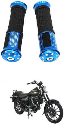 PRTEK Motorcycle Rubber Hand Grip For 7/8" 22mm Handlebar 405 Handle Bar Grip For Bajaj Avenger 220 DTS-i