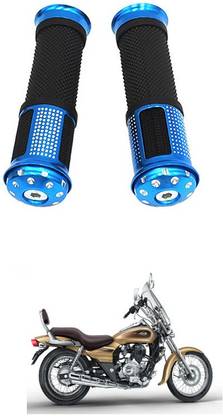 PRTEK Motorcycle Rubber Hand Grip For 7/8" 22mm Handlebar 406 Handle Bar Grip For Bajaj Avenger 220 DTS-i