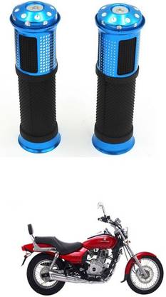 PRTEK Motorcycle Hand Grips Anti-Skid Handlebar Rubber Bar End 404 Handle Bar Grip For Bajaj Avenger 220 DTS-i