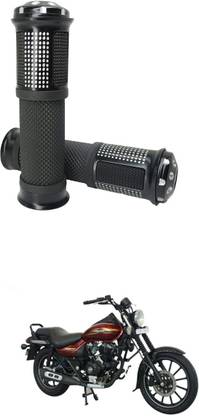 PRTEK Motorcycle Rubber Hand Grip For 7/8" 22mm Handlebar 210 Handle Bar Grip For Bajaj Avenger 220 DTS-i