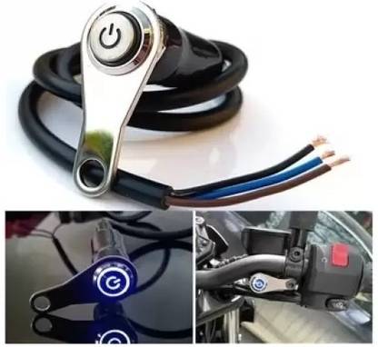 eXarioGadget Motorcycle On/Off Switch For All Bikes Use For Fog Lamp, Hazard, Head Lamp Handle Bar Grip For Universal For Bike Universal For Bike