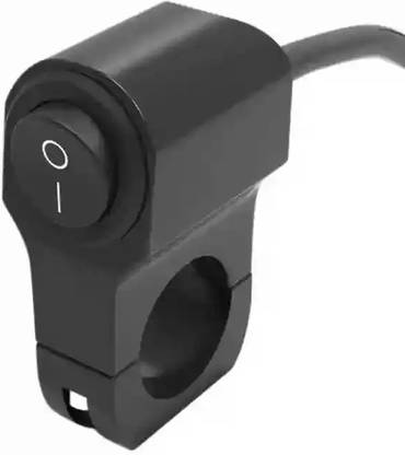 Delhismart MultiFunction 3 Mode Way Handlebar Switch ON Off ON 12V For Headlight, Fog Light Handle Bar Grip For Universal For Bike Universal For Bike