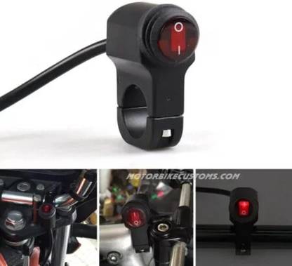 Aayatouch Single Handlebar Swithm CNC Aluminum_B01_CNC Waterproof Power ON/Off Switch For Handle Bar Grip For Universal For Bike Universal For Bike