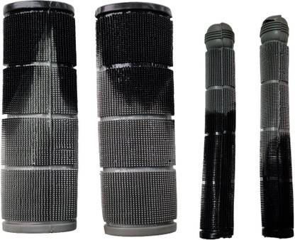 samtech Dot Non-slip Handle Grips And Clutch Covers Black and Grey Handle Bar Grip Handle Bar Grip For Universal For Bike Universal For Bike