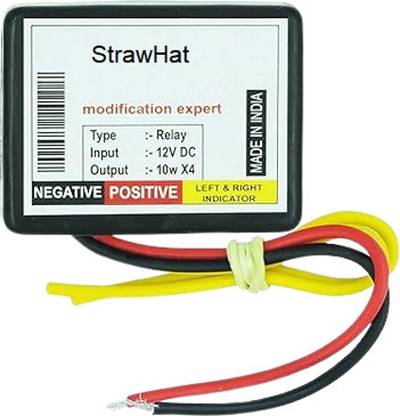 StrawHat 30 Patterns Universal Bike Hazard Flasher Relay for LED/Bulb Indicators Bike Handlebar Weights