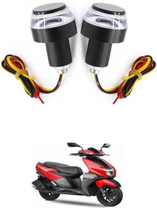 FKOK Bike Handle Bar LED White/Blue For NTORQ Bike Handlebar Weights