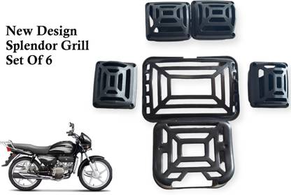 VPRS Hero Splendor+ (XTEC) headlight grill & indicator grill set of 6 Bike Headlight Grill