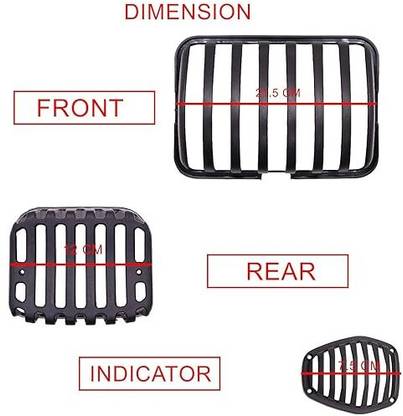 Golden Fox G2 Headlight, Indicator Taillight for Hero Splendor Plus BS3 to BS6 All Models Bike Headlight Grill
