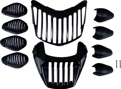 Vtrust Shine Bs6 Bike Grill Set of 6 Bike Headlight Grill