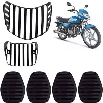 Golden Fox Complete Plastic Grill Set of Headlight, Indicator and Taillight for HF Deluxe Bike Headlight Grill