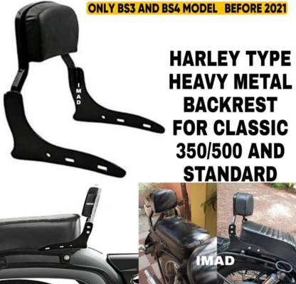 imad NEW DESIGN BACKREST FOR ROYAL ENFIELD BIKES Bike Headlight Grill