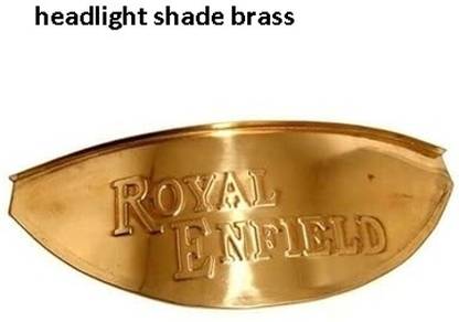 Golden Fox Brass Headlamp Peak Shade For RE Bullet Motorcycles re Bike Headlight Grill
