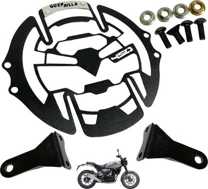 OZANGO Bike Front Black Head light Grill / Jaali For RE Guerrilla 450 Bike Headlight Grill