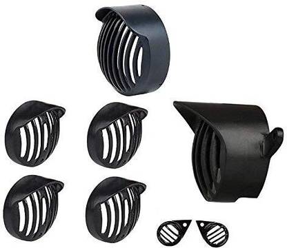 Golden Fox Metal Headlight, Taillight, Indicators Grills Set for RE Classic 350 & 500 CC Bike Headlight Grill