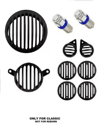 Adino Plastic New Edition bullet Bike Headlight Grill With Parking Light Bike Headlight Grill