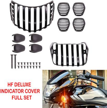 CHINKI TRADERS HF DELUX FULL GRILL SET KIT Bike Headlight Grill