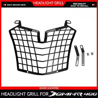 BIKER SHOPPEE BAJAJ DOMINAR 250/400 VENATOR HEADLIGHT GRILL (BLACK) Bike Headlight Grill