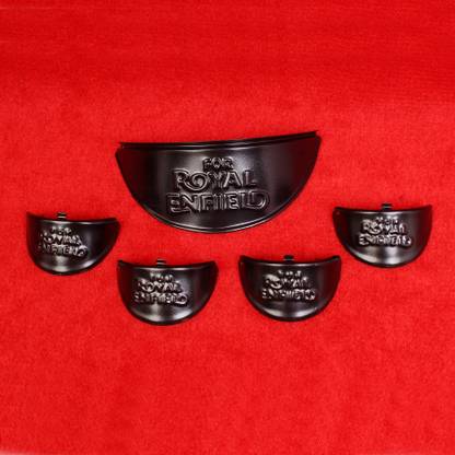 MEYOU BULLET HEADLIGHT SHADE BLACK (RE) HEADLIGHT CAP SET OF 5 CLASSIC,STANDARD MODELS Bike Headlight Mount