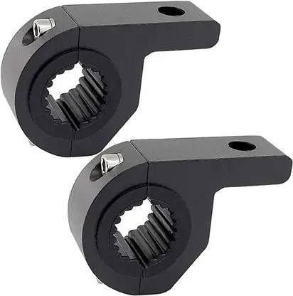 AUTO TREND Fog Light/Lamp Clamp (Pack of 2) Universal for All Bike Bike Headlight Mount