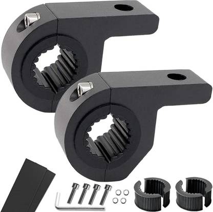 SRPHERE LED Light Horizontal Clamp Mounting Backet Kit Fit Pack Of 2 Bike Headlight Mount