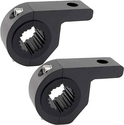 Hybrid Motors Fog Light/Lamp Clamp (Pack of 2) Universal for All Bike Bike Headlight Mount
