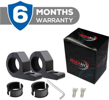 MIKANIX Universal LED Fog Lamp Light Clamp Bar Holder Mount Bracket Kit Bike Headlight Mount