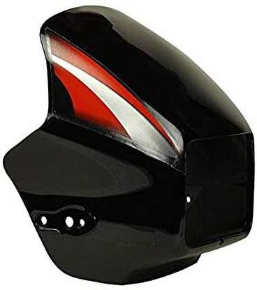 plutoauto Original Headlight Visor For Hero Splendor Plus (Black Red) Bike Headlight Visor
