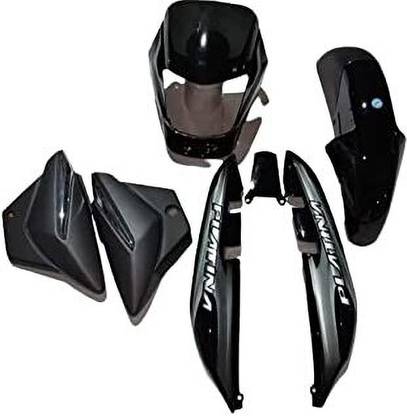 DIVINE PLATINA FULL BODY KIT BLACK SILVER Bike Headlight Visor