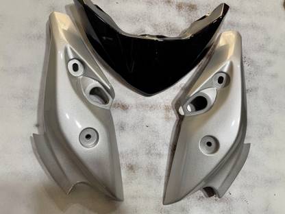 A.A.I FZS Version 1 V1 Silver Bike Headlight Visor