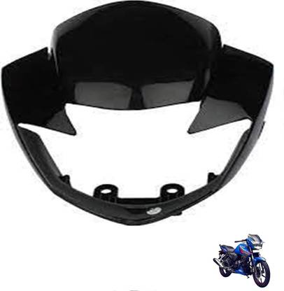 Zombieeast Headlight Visor/Head Light Visor Black for Apache 160 2v Bike Headlight Visor