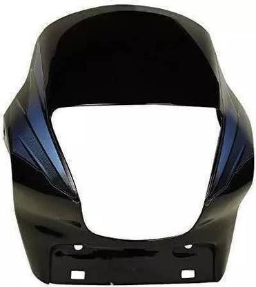DreamRow Passion Plus Black Blue Bike Headlight Visor