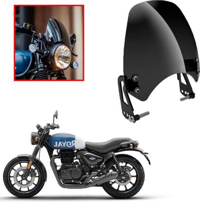 ZRIDE Unbreakable Headlight Glass Visor Windshield For Royal Enfield Hunter 350 Bike Headlight Visor