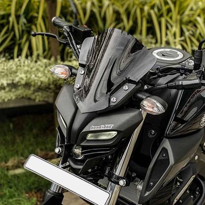 auto trends mt 15 small bubble visor unbreakable Bike Windshield