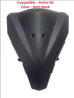 Shiv Ambba Front Nose For Actva 6G (Matte Black) Bike Headlight Visor