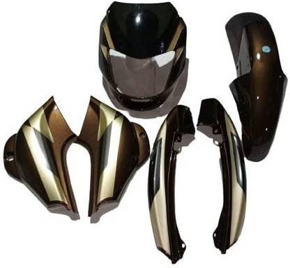 KRAYONS FIT for Full Body KIT for CT 100 Old Model Bike (Pack of 4, Green) Bike Headlight Visor
