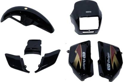 network fit for full body kit cd deluxe old model black with red sticker Bike Headlight Visor